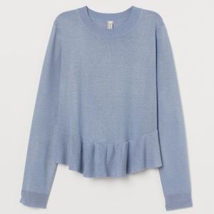 H&M Knit Sweater with Peplum